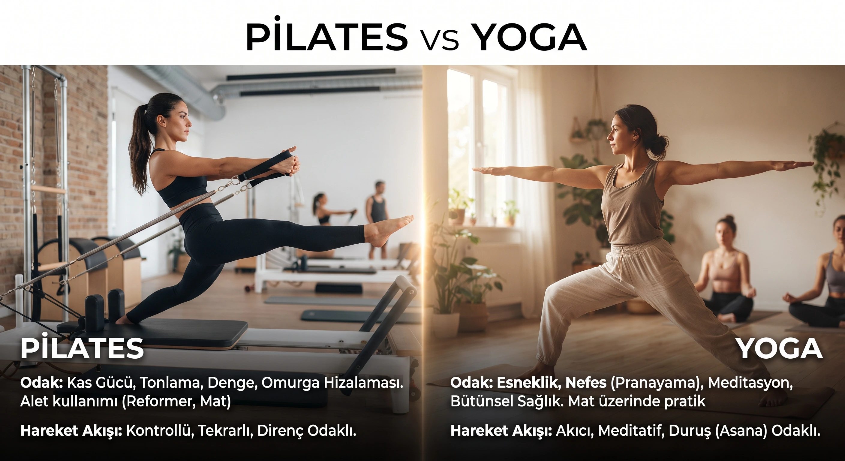 Pilates ve Yoga Arasındaki Temel Farklar Nelerdir? Hangisini Seçmelisiniz?