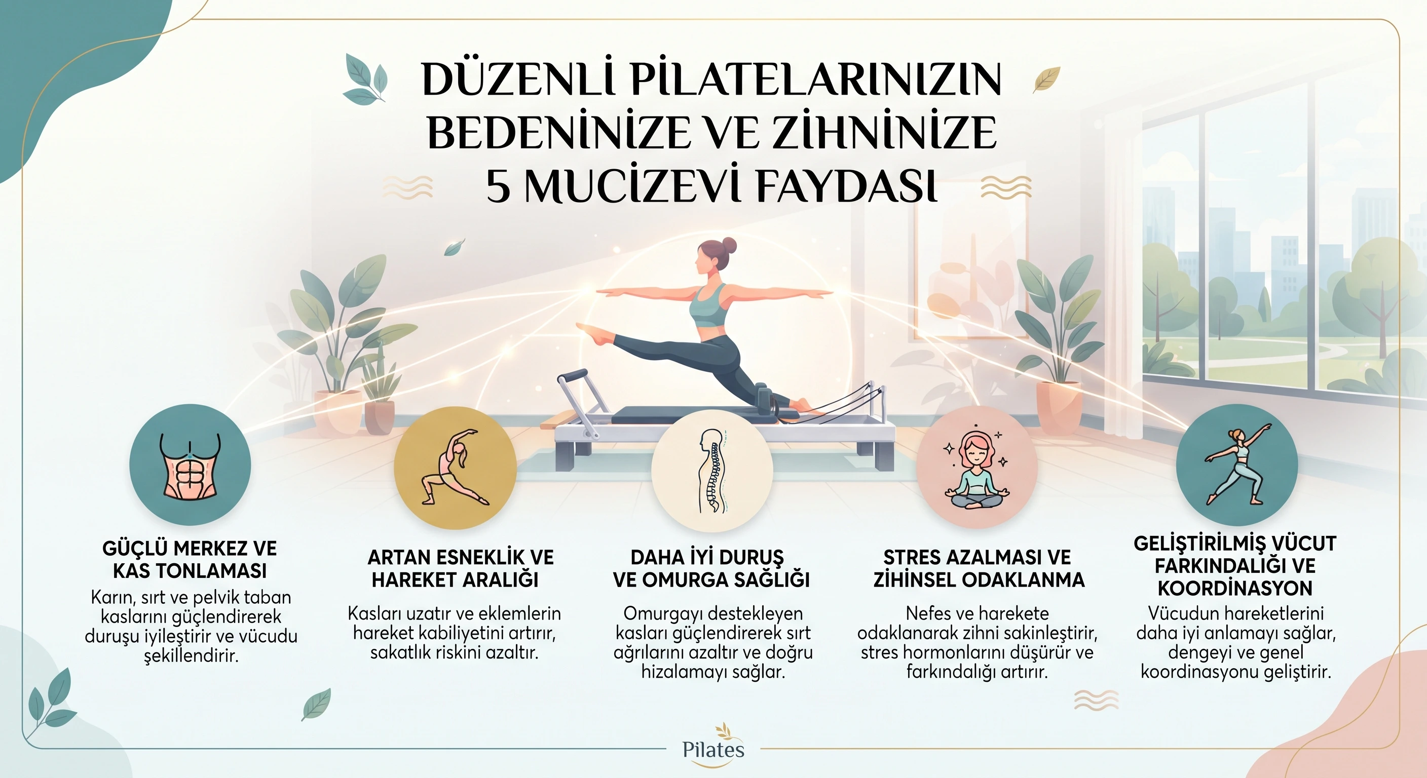 Düzenli Pilates Yapmanın Bedeninize ve Zihninize 5 Mucizevi Faydası