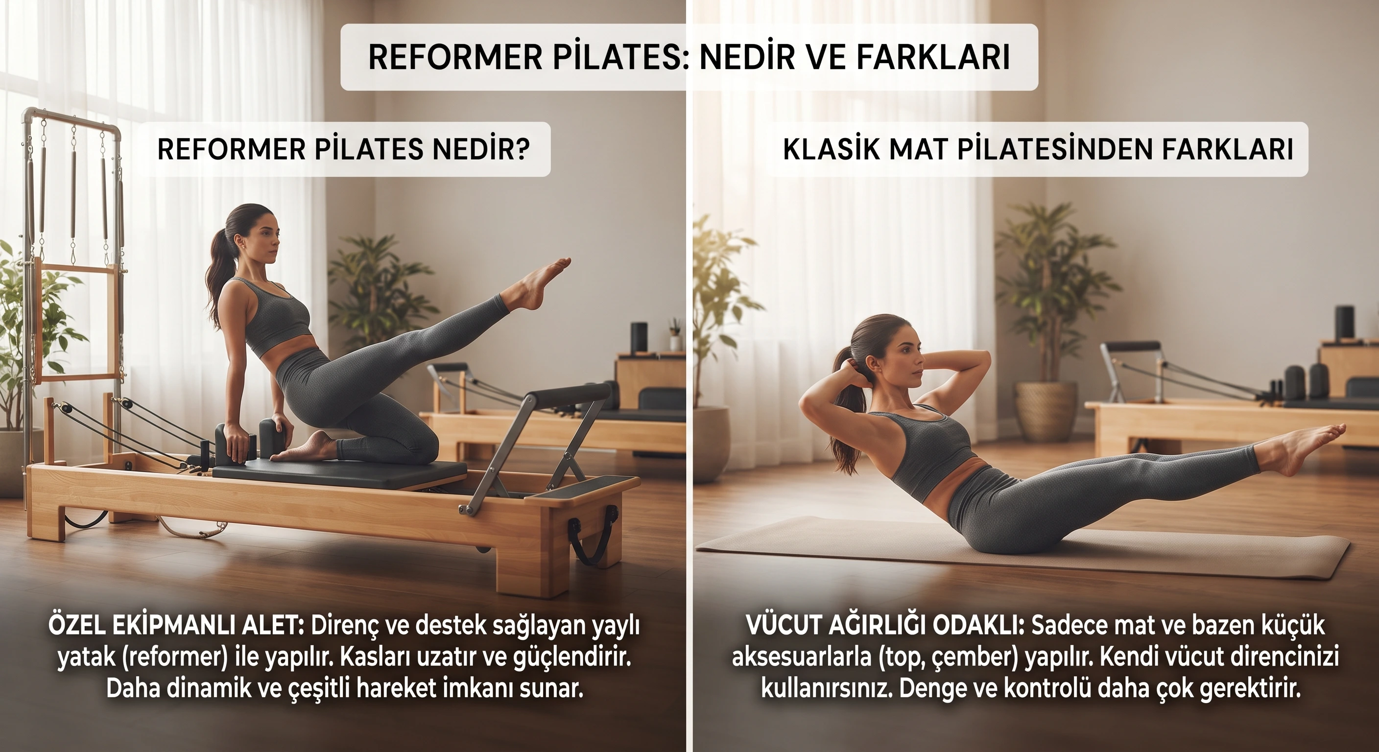 Reformer Pilates Nedir? Klasik Mat Pilatesinden Farkları Nelerdir?